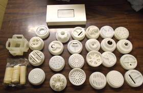 Lpm-0003 Popeil Ronco Pasta Accessory Kit 24 Dies And Ravioli Cutter With Vhs 2 Ex