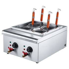 02e02c97 Preasion Commercial Electric Pasta Cooking Machine Noodle Boiler 4 Holes Maker 220v