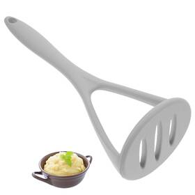 Pretyzoom Ih13has11k21x8cy6v02dwe Potato Ricer Silicone Masher Handheld 26.50x9.00x9.00cm Gray