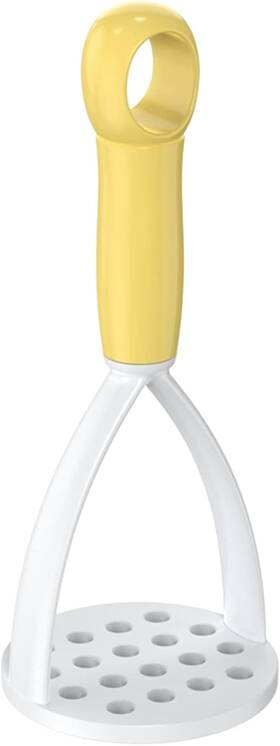 Zyl465 Pxiryanlow Yellow Plastic Potato Masher With Handle Potatoes Mud 1