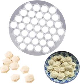 Zyl545 Pxiryanlow Silver Ravioli Dumpling Mold Russian Pelmeni Maker 37 Holes Metal