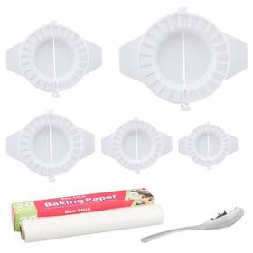 Ranjaner 22426547 Empanada Maker Press Dumpling Mold Set With Dough Cutter 5 Size White