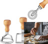 Ravioli Stamp Maker Cutter With Roller Wheel Set 3 And Silver