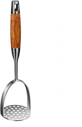 Red23068 Redant 13.5 Inch Stainless Steel Potato Masher With Wooden Handle - Heavy Wood