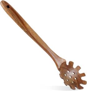 05nrwfsuh Salbsever 602486 2 Wooden Noodle Spoon 13 Inch Slotted Spaghetti Fork For Wood