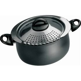 Sh864949 Sharptools 5 Quart Oval Pasta Pot - Black