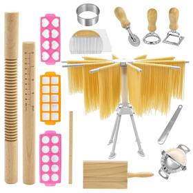 Sienfong 793123453081 16 Pcs Pasta Making Kit Tools 6.8cm Silver