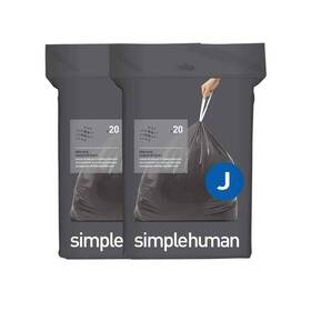 Simplehuman 838810026305 30 Liter To 45 Code J Odorsorb Custom-fit Kitchen Drawstring Trash Bag Lin