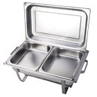 Avt759702 Sku759702 Ghp Quart Stainless Steel Rectangular Chafing Dish Full Size Buffet