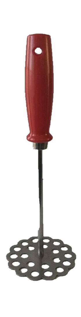 Smart Cook 648054810178 Stainless Steel Potato Masher And Bean Heavy-duty Red
