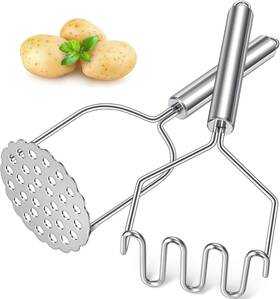 Haa006 Sopito Potato Masher 2 Pack Stainless Steel Integrated