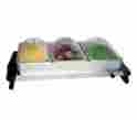 Tbs-3sp Broil King Broilking Professional Stainless Steel Triple Buffet Server Plastic Lids