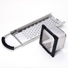Tiyoorta 791742704379 Stainless Steel Spaetzle Maker Homemade Noodle Dumpling Making Tool Black