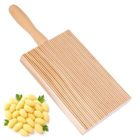 Trinkrittey 657743 1 Yuujxqhf Gnocchi Board And Pasta Maker Wooden Rolling Natural Wood