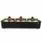 Tsc150blkss Nostalgia Electrics Triple Slow Cooker 1.5 Quart Buffet Server With 3 Ceramic Crock Pots 082677267504