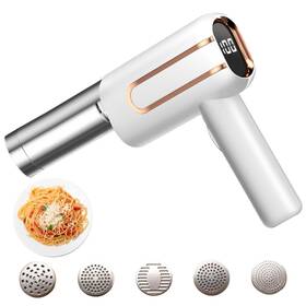 Shad-hpp-zxd1680-fab Tshiwort Handheld Electric Pasta Maker 5-in-1 Cordless Noodle Machine With 4000