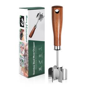 Udflk 780745776711 6-curve Blades Stainless Steel Meat Chopper And Masher - Large Metallic Color