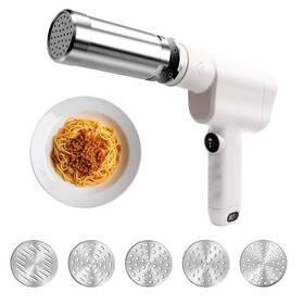 Umyspcl 752671238755 Electric Pasta Maker Handheld Noodle With 5 Stainless Steel Molds Aut