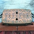 Unbranded Heart Swirl Design Copper Pan Warmer Uses Tealights Hot