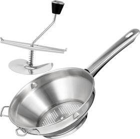 Hsh7ox112x17ws01w3pih1il Upkoch 1pc Stainless Steel Potato Ricer And Masher - Manual Kitchen Silver