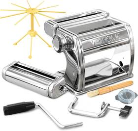 Veohome 445057983969 Manual Pasta Maker With Dryer - Multi-pasta Stainless Steel Italian Flat Dough M