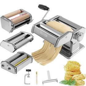 Vevor 690167186657 Pasta Maker Machine 9 Adjustable Thickness Settings Noodles 150