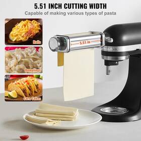 Ydlmgl1jt00046be1v0 Vevor Patsa Roller Attchemnt For Kitchenaid Stand Mixer Stainless Steel Pasta M