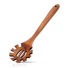 Vin Beauty 746621 1 6tyyvaaj Spaghetti Spoon Wooden Pasta With Teeth Fork 12.5 Inch Wood