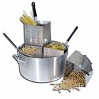 Winware Aluminum Pasta Cooker Pot Cover Frymaster Gourmet Dinner Spaghetti Heavy Duty 811642000583