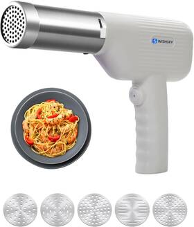 Wy-01 Wishsky 2024 New Handheld Electric Pasta Maker 5-in-1 Cordless Machine Portable