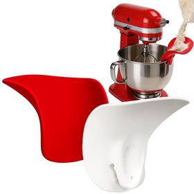 Wolom Wolom-cs08s 2pcs Silicone Flour Funnel White And Red For 3.57 Quart Stan