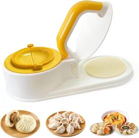 Dm202404 Woppow 3 In 1 Dumpling Maker Press Kitchen Empanada Baozi Mold White
