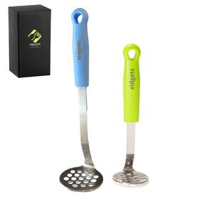 Xidgets A00984 Mini And Medium Masher Box Set. Avocado Small 8.75 Sky Blue/zippy Green