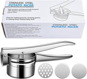 Ydf-077 Yindeful Potato Ricer 15oz Heavy Duty Stainless Steel Masher And Sliver