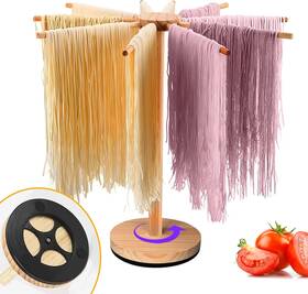 10-arm Yohawjan Lmj-1 Pasta Drying Rack Rotary Wooden Spaghetti Noodle Dryer Large Wood