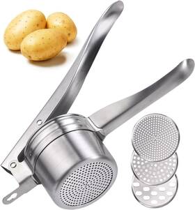 Wpus-009 Zorgons Potato Ricer 15oz Stainless Steel By - Sturdy Masher For Silver