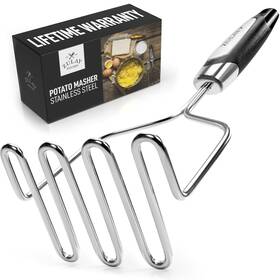 Zulay Kitchen 650181996908 Stainless Steel Potato Masher Silver