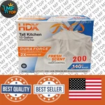 Hdx 13 Gallon Reinforced Top Drawstring Fresh Scented Tall Kitchen Trash Bags Wi. Fixed Price $21.02.