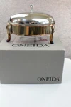 Oneida Juilliard Covered Baker Oven Proof Glass Liner 2 Qt Silver Plate Tarnish. Fixed Price $39.59.
