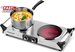 Techwood Electric Stove, Double Infrared Ceramic Hot Plate For Cooking, Two Cont. Fixed Price $105.50.