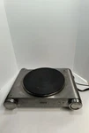 Deni Model 16310 Stainless-steel 1500W Tabletop Single Burner Cast Iron Plate. Fixed Price $35.00.