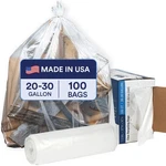 Trash Bags 20-30 Gallon 1.5 Mil Clear Heavy Duty 100 Count T25151CL Plasticplace. Fixed Price $51.99.