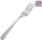 12-PIECE Stainless Steel Dinner Fork Set Heavy Duty Art Deco Dishwasher Safe. Fixed Price $18.99.