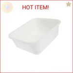 Rubbermaid 2951-AR Wht Dish Pan, Rectangular, White Plastic, 11-1/2-QTS.. Fixed Price $24.35.