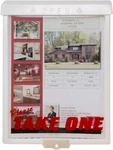 Outdoor Real Estate Brochure Box With Snap Shut Lid(white Black). Fixed Price $32.99.