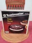 New! Factory Sealed! Toastmaster Basic Burner Single Buffet Range #6420. Fixed Price $22.95.