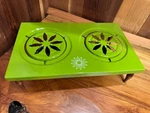 Vtg 1960'S "sterno" Green Country Cookery Two Burner Stove Warm-cook- SERVE-15". Fixed Price $79.99.