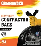 Commander 42 Gallon Mil Black Heavy Duty Trash Bags - 33'' X 45'' Pack Of.... Fixed Price $45.28.