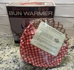 New Sealed Vintage Cornwall Electric Bun Warmer Basket Nos Original Box Vtg 2603. Fixed Price $34.99.