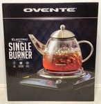 Ovente Electric Single Coil Burner 6" Hot Plate Adj Temp, Metal Housing, BGC101B. Fixed Price $20.12.